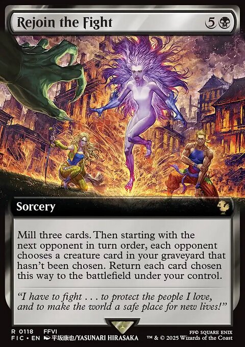 Rejoin the Fight, Final Fantasy Commander #118, Magic: The Gathering card