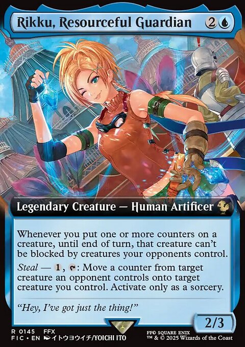 Rikku, Resourceful Guardian, Final Fantasy Commander #145, Magic: The Gathering card