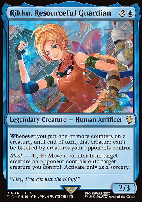 Rikku, Resourceful Guardian, Final Fantasy Commander #41, Magic: The Gathering card