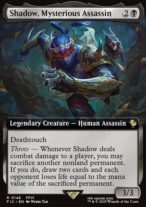 Shadow, Mysterious Assassin, Final Fantasy Commander #148, Magic: The Gathering card