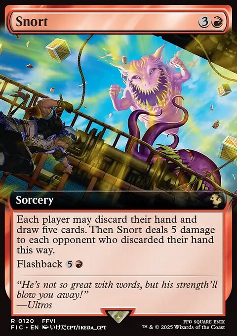 Snort, Final Fantasy Commander #120, Magic: The Gathering card