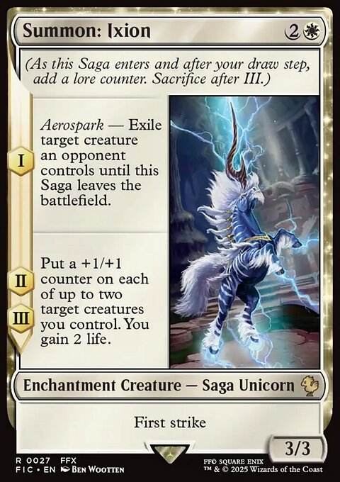 Summon: Ixion, Final Fantasy Commander #27, Magic: The Gathering card
