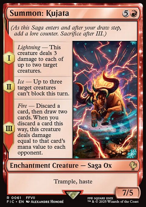 Summon: Kujata, Final Fantasy Commander #61, Magic: The Gathering card