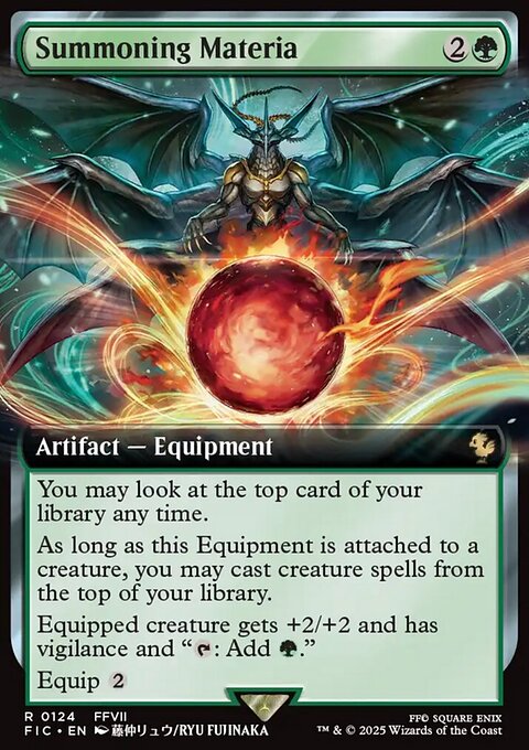 Summoning Materia, Final Fantasy Commander #124, Magic: The Gathering card