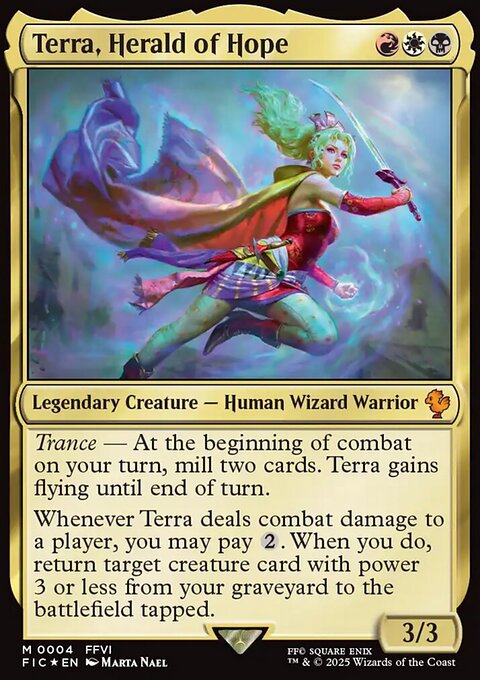 Terra, Herald of Hope, Final Fantasy Commander #4, Magic: The Gathering card