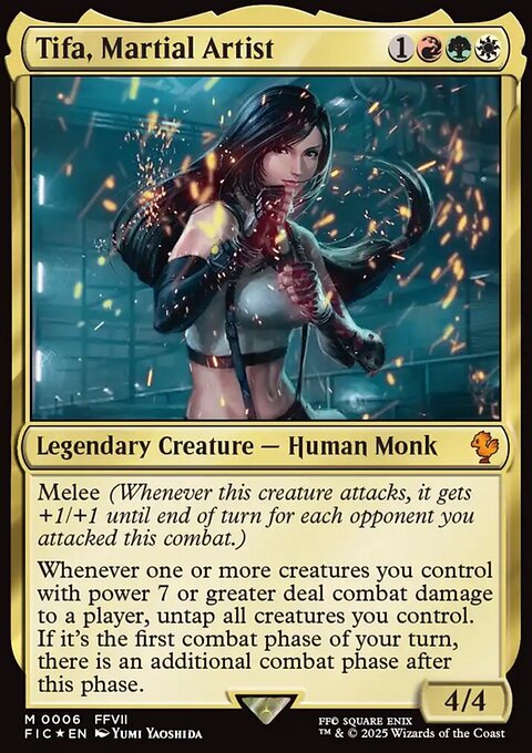 Tifa, Martial Artist, Final Fantasy Commander #6, Magic: The Gathering card