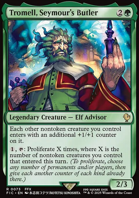 Tromell, Seymour's Butler, Final Fantasy Commander #73, Magic: The Gathering card