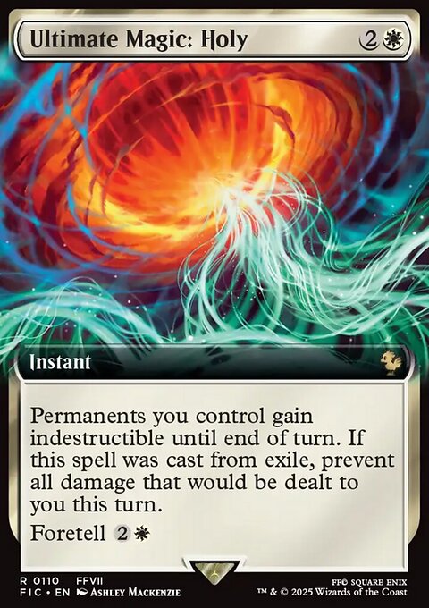 Ultimate Magic: Holy, Final Fantasy Commander #110, Magic: The Gathering card