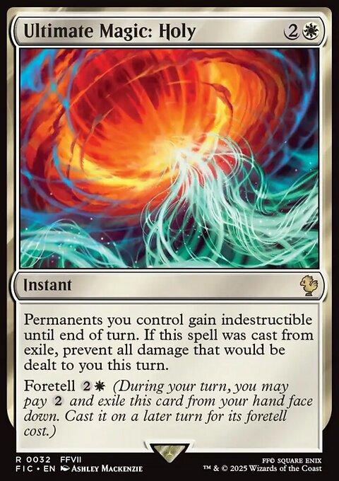 Ultimate Magic: Holy, Final Fantasy Commander #32, Magic: The Gathering card