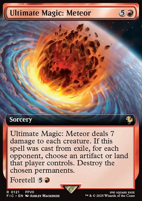 Ultimate Magic: Meteor, Final Fantasy Commander #121, Magic: The Gathering card