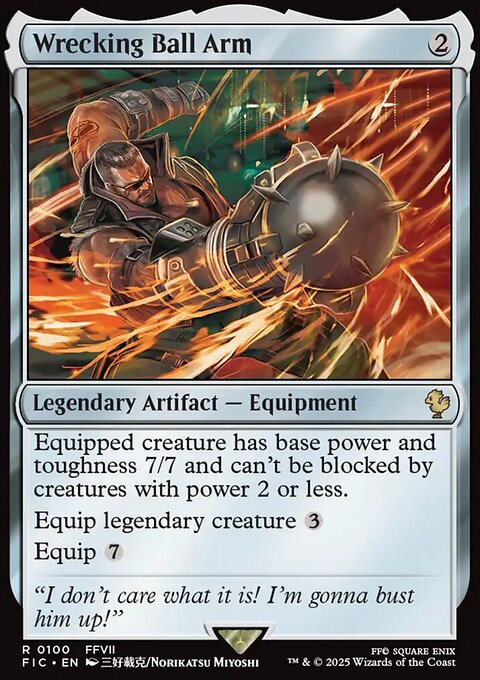 Wrecking Ball Arm, Final Fantasy Commander #100, Magic: The Gathering card