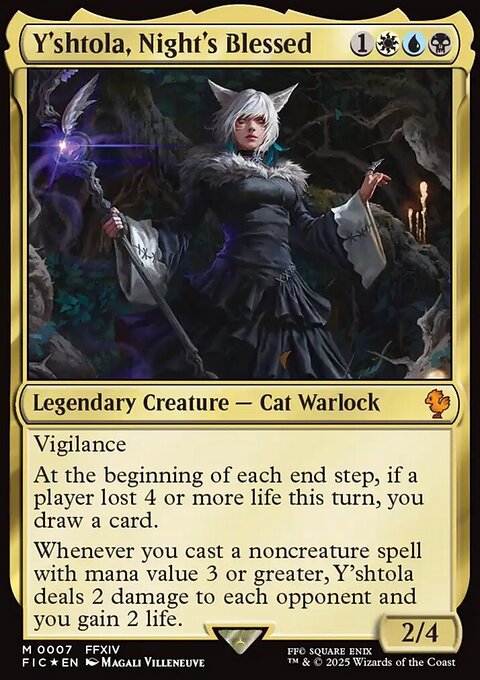 Y'shtola, Night's Blessed, Final Fantasy Commander #7, Magic: The Gathering card
