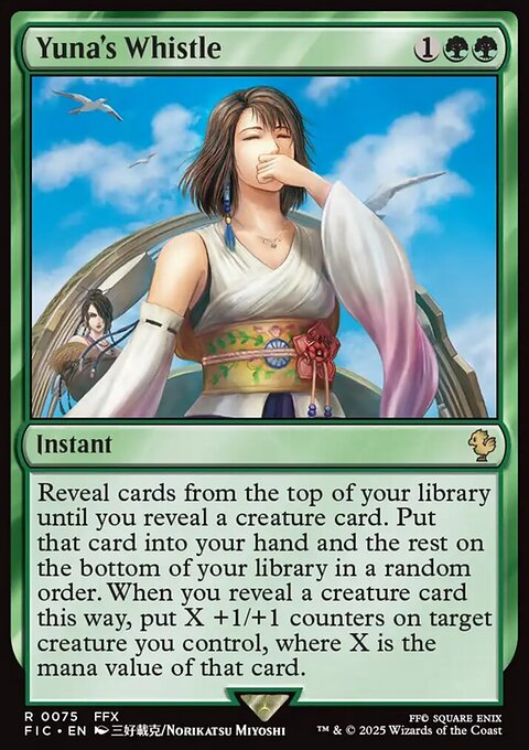 Yuna's Whistle, Final Fantasy Commander #75, Magic: The Gathering card