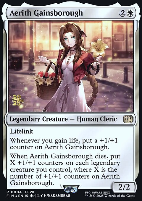 Aerith Gainsborough, Final Fantasy Promos #4s, Magic: The Gathering card