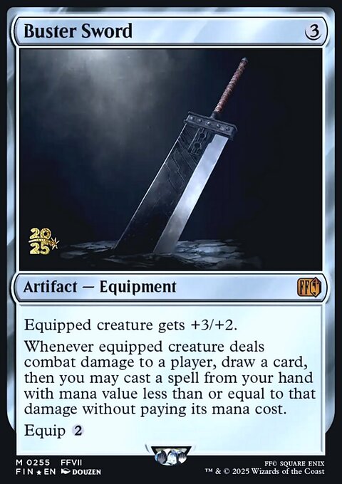 Buster Sword, Final Fantasy Promos #255s, Magic: The Gathering card