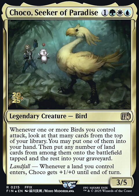 Choco, Seeker of Paradise, Final Fantasy Promos #215s, Magic: The Gathering card