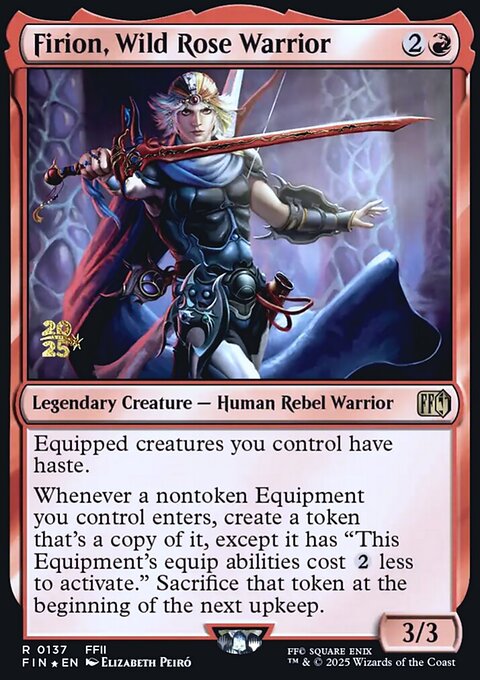 Firion, Wild Rose Warrior, Final Fantasy Promos #137s, Magic: The Gathering card
