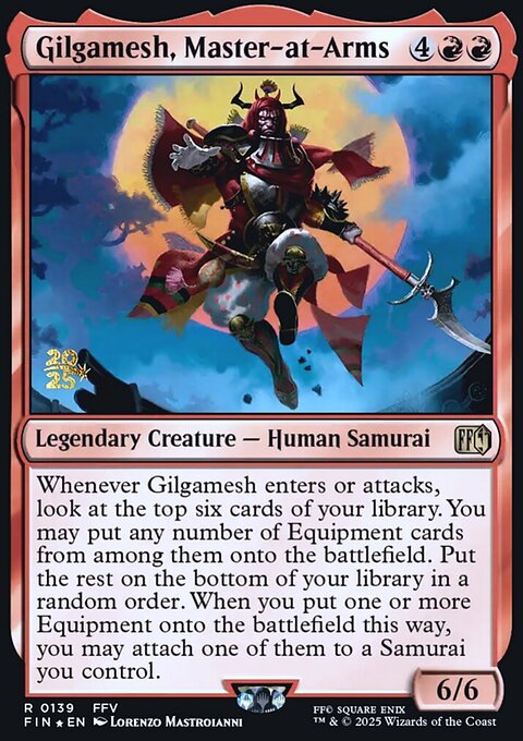 Gilgamesh, Master-at-Arms, Final Fantasy Promos #139s, Magic: The Gathering card