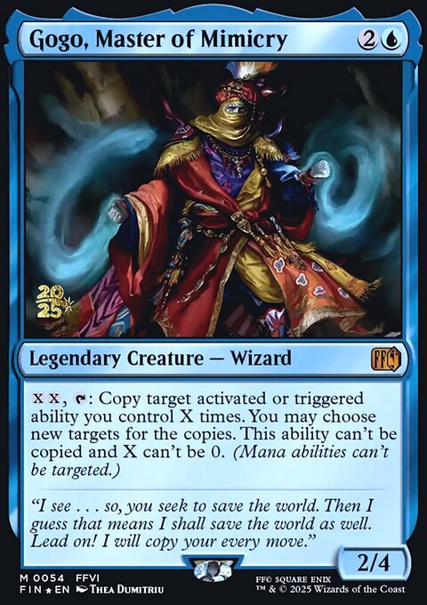 Gogo, Master of Mimicry, Final Fantasy Promos #54s, Magic: The Gathering card