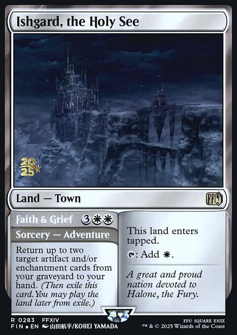 Ishgard, the Holy See // Faith & Grief, Final Fantasy Promos #283s, Magic: The Gathering card