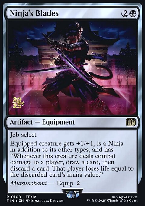 Ninja's Blades, Final Fantasy Promos #108s, Magic: The Gathering card
