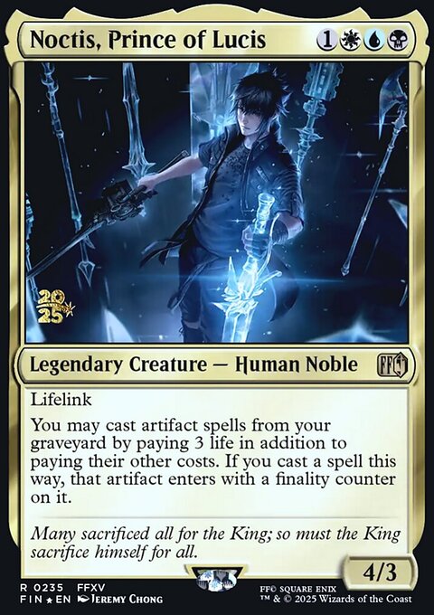 Noctis, Prince of Lucis, Final Fantasy Promos #235s, Magic: The Gathering card