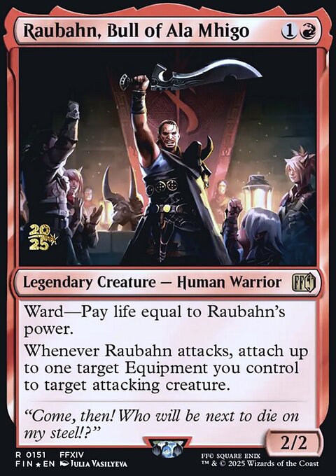Raubahn, Bull of Ala Mhigo, Final Fantasy Promos #151s, Magic: The Gathering card