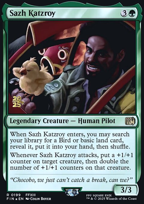 Sazh Katzroy, Final Fantasy Promos #199s, Magic: The Gathering card