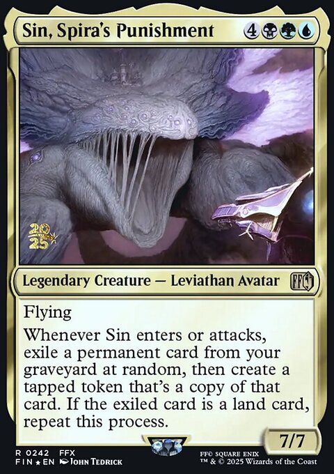 Sin, Spira's Punishment, Final Fantasy Promos #242s, Magic: The Gathering card