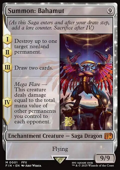 Summon: Bahamut, Final Fantasy Promos #1s, Magic: The Gathering card
