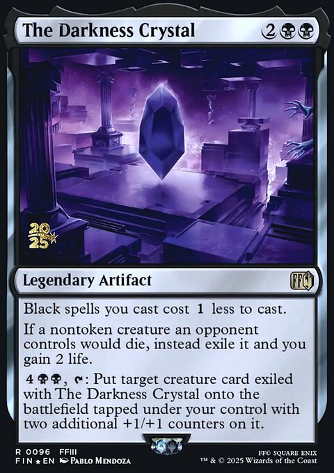 The Darkness Crystal, Final Fantasy Promos #96s, Magic: The Gathering card