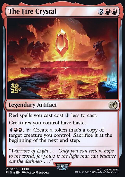 The Fire Crystal, Final Fantasy Promos #135s, Magic: The Gathering card