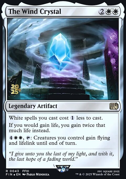 The Wind Crystal, Final Fantasy Promos #43s, Magic: The Gathering card
