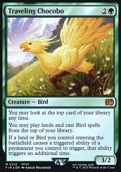 Traveling Chocobo, Final Fantasy Promos #210s, Magic: The Gathering card