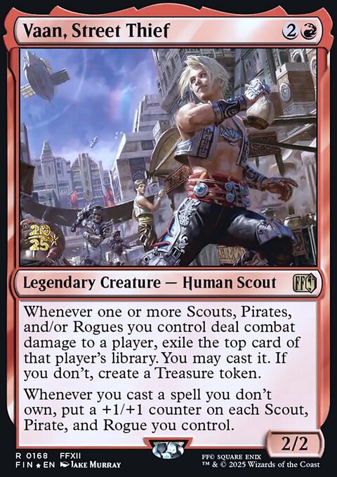 Vaan, Street Thief, Final Fantasy Promos #168s, Magic: The Gathering card