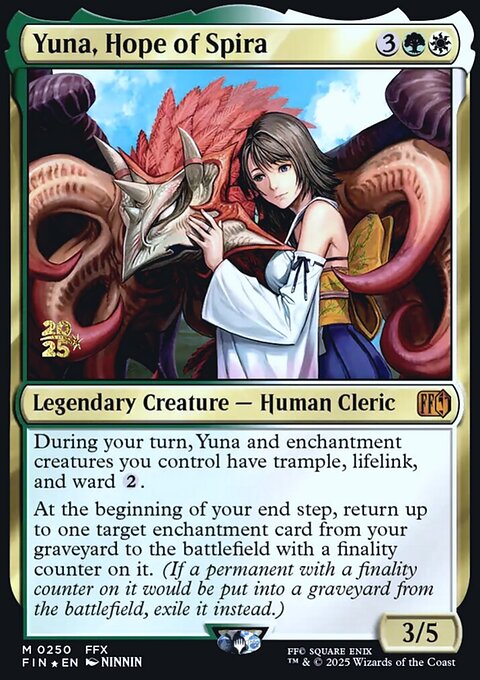 Yuna, Hope of Spira, Final Fantasy Promos #250s, Magic: The Gathering card