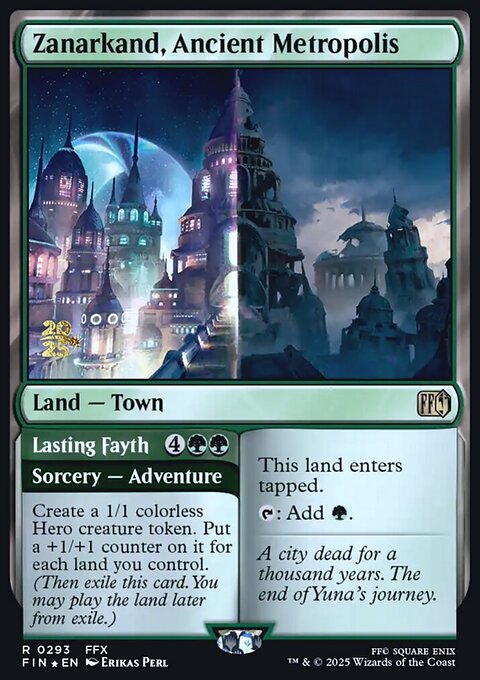 Zanarkand, Ancient Metropolis // Lasting Fayth, Final Fantasy Promos #293s, Magic: The Gathering card