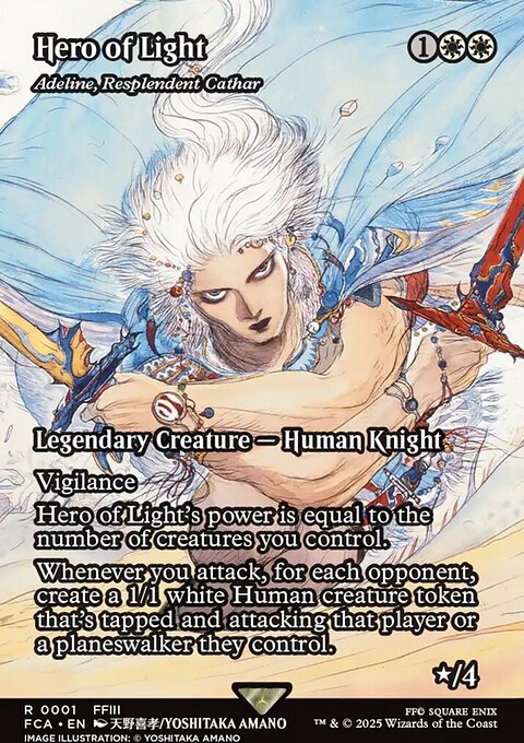Adeline, Resplendent Cathar, Final Fantasy: Through the Ages #1, Magic: The Gathering card