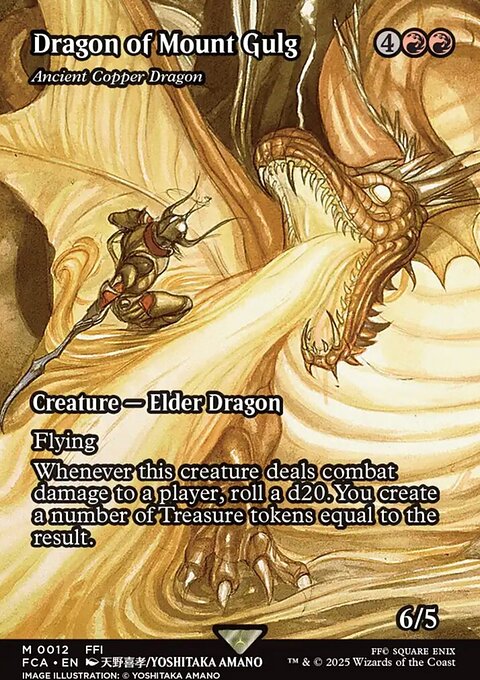 Ancient Copper Dragon, Final Fantasy: Through the Ages #12, Magic: The Gathering card