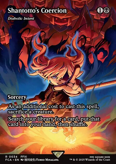 Diabolic Intent, Final Fantasy: Through the Ages #34, Magic: The Gathering card