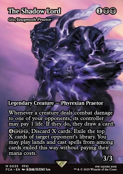 Gix, Yawgmoth Praetor, Final Fantasy: Through the Ages #35, Magic: The Gathering card
