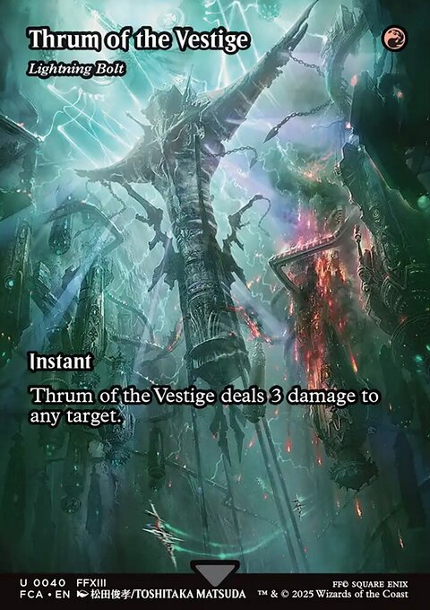 Lightning Bolt, Final Fantasy: Through the Ages #40, Magic: The Gathering card