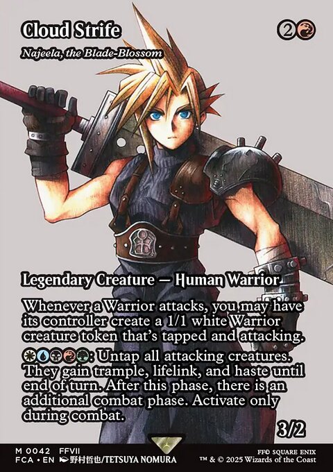 Najeela, the Blade-Blossom, Final Fantasy: Through the Ages #42, Magic: The Gathering card