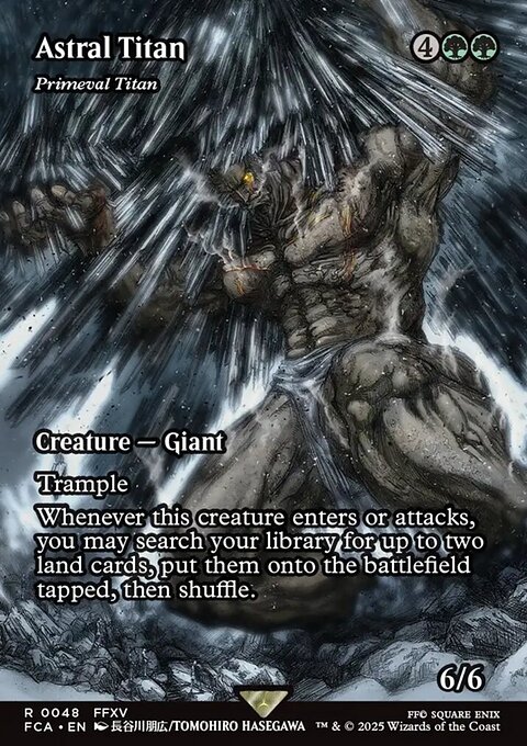 Primeval Titan, Final Fantasy: Through the Ages #48, Magic: The Gathering card