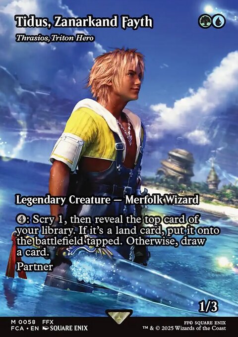 Thrasios, Triton Hero, Final Fantasy: Through the Ages #58, Magic: The Gathering card