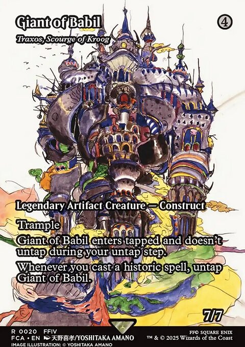 Traxos, Scourge of Kroog, Final Fantasy: Through the Ages #20, Magic: The Gathering card