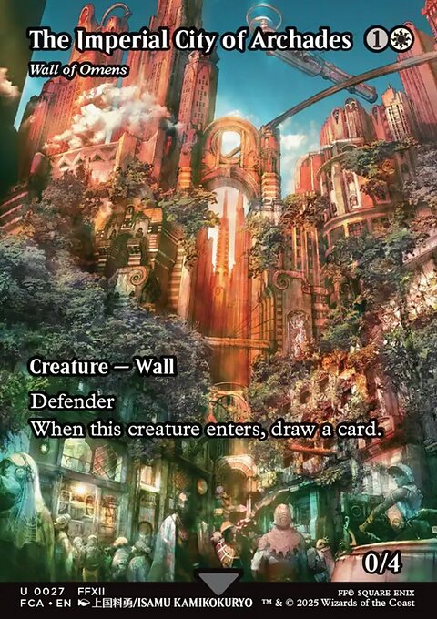 Wall of Omens, Final Fantasy: Through the Ages #27, Magic: The Gathering card