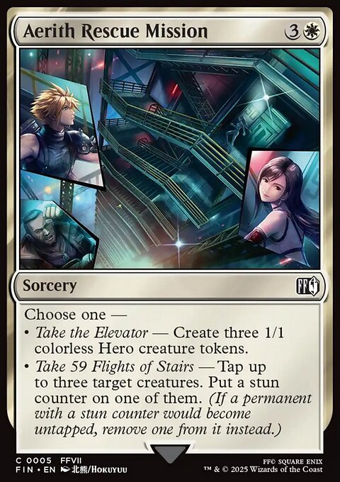 Aerith Rescue Mission, Final Fantasy #5, Magic: The Gathering card