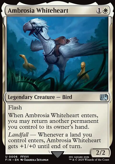 Ambrosia Whiteheart, Final Fantasy #6, Magic: The Gathering card