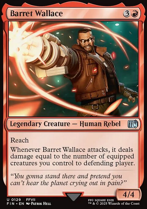 Barret Wallace, Final Fantasy #129, Magic: The Gathering card